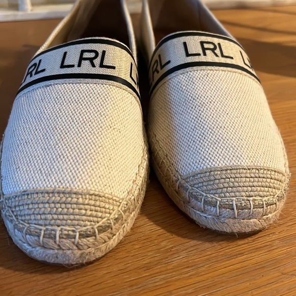 LAUREN RALPH LAUREN Caylee Logo-Print Espadrilles Size 10 - Picture 3 of 14